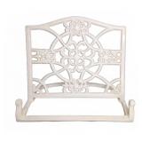 White Cast Metal Book Holder
