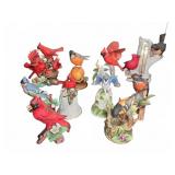 Bird Porcelain Figurines Lot