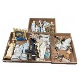 Religious Figurines and Plaques Lot