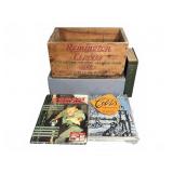 Remington Express Wood Crate and 3 Books