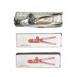 (3) Brass Bullet Molds .36 Caliber Two Cavity