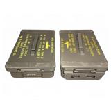 (2) 20mm Ammo Cans, Metal Storage Cases