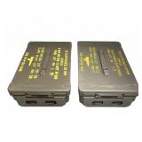(2) 20mm Metal Ammunition Cans