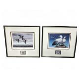 (2) Waterfowl Stamp Prints, 16"x15"