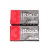Aguila .380 Auto FMJ 95 Grain Ammunition, 100 Rds