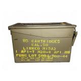 Metal Ammunition Box with Stenciled Markings