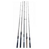 5 Fishing Rods 64"-78" Rhino Browning Zebco