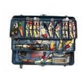 Union Steel Tackle Box with Fishing Lures