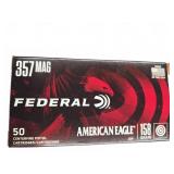 Federal .357 Mag 158gr JSP, 50 Rounds