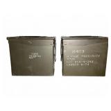 (2) M728 Proximity Fuze Storage Ammo Cans
