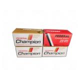 Federal .22 LR Ammo, 4 Boxes, 200 Rounds