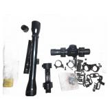 Rifle Scopes and Mount Accessories Lot