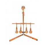 Orange Metal Spinning Target Stand, 21" Tall