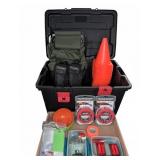 Outdoor Utility Kit with Cones, Bags, and Tools