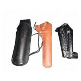 Three Leather Gun Holsters
