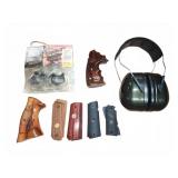 Firearm Grip Panels, Ear Protection & Mounts Lot