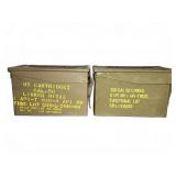 (2) Metal Military Ammunition Boxes