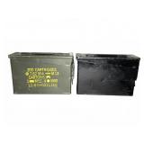 (2) Metal Ammunition Storage Boxes