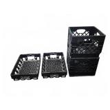 4 Plastic Beverage Crates