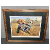 Framed Print by James H. Killen, Yellow Labrador,