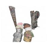 Hunting Gear and Camouflage Hat Lot