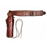 Triple K Leather Cartridge Belt and Holster