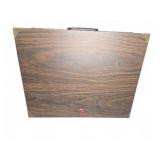 Wooden Portable Lockable Case with Red Felt