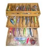 Old Pal Tackle Box with Fishing Lures