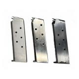 3 Metal 1911 Pistol Magazines