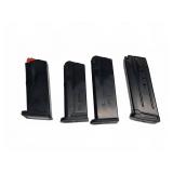 4 Assorted 9mm Pistol Magazines