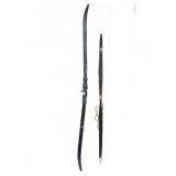 Two Recurve Bows, 47" and 56"