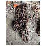 Heavy Duty Steel Chain with Hook 3/8"