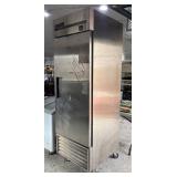 True Upright Stainless Freezer 27x30x83