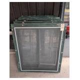 6 Wood Frame Window Screens 40" x 45.25"