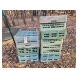 Stack of Commercial Dishwasher Racks