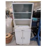 Metal Cabinet with Drawer and Shelves, 24" x 16"