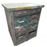 Metal Drawer Cabinet with Mixed Hardware