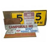 Camp and Road Signs Assortment