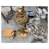 Ropes and Wooden Blocks Lot