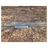 Galvanized Gutter Down Posts with Metal Mesh Panel