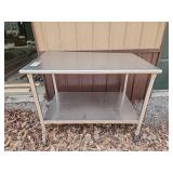 Stainless Steel Utility Table on Casters