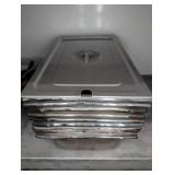 Stainless Steel Food Pans with Lid, 21" x 12.75"
