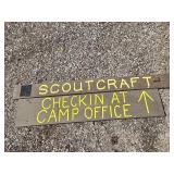 Painted Wood Camp Signs