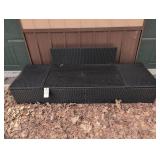 VidaXL Outdoor Wicker  Bench 77"