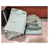 9 Canvas Tarps Approximately 12ï¿½x15ï¿½ Each
