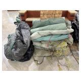 10 Mixed Size Canvas and Poly Tarps