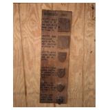 Wooden Neckerchief Slide Instruction Board