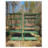 Green Metal Storage Shelving Units