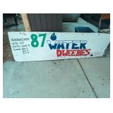 Water Dweebies 87 Painted Wood Sign 72x22