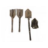 Four Metal Entrenching Tools